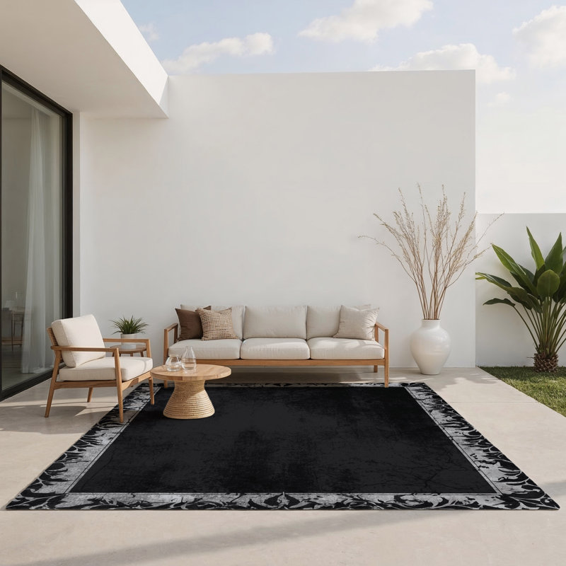 Shimmering Fog Indoor And Outdoor Area Rug, Rectangle 2' x 3'