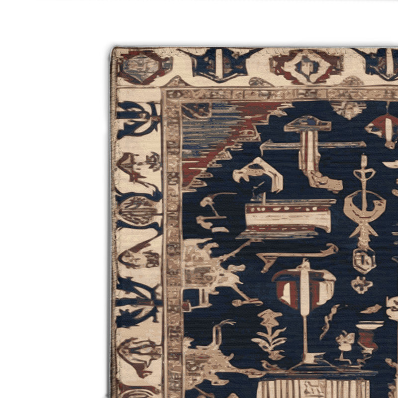 Turkish Gray Indoor and Outdoor Area Rug, Rectangle 8' x 10'