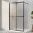 34“W x 72”H Frosted Tempered Glass Shower Door