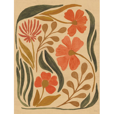 " Bold Floral Abstract I " by Veronique Charron