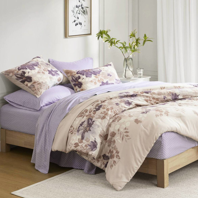 100% Taupe King Bed - Comforter, Sheets, Bedding , Pillowcases