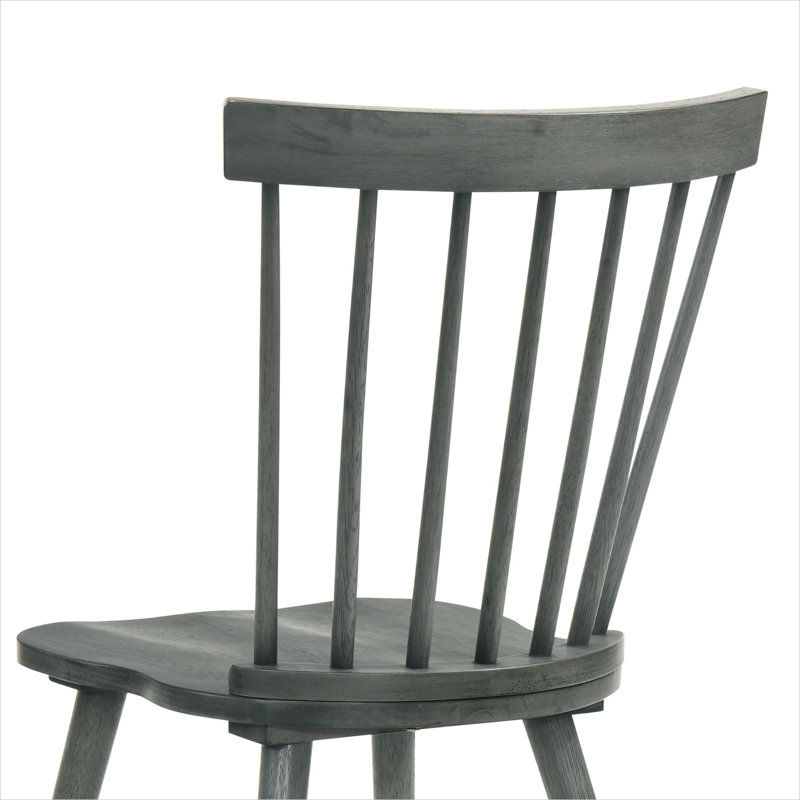Ensemble de chaises de salle à manger rustique en bois massif facile à assembler pour la cuisine de ferme