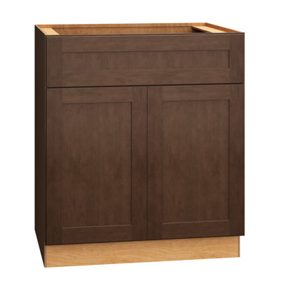 Armoire de base standard à 2 portes avec tiroir et tablette réglable Dwelling Livingston l 30 po x H 34,5 po x P 24 po