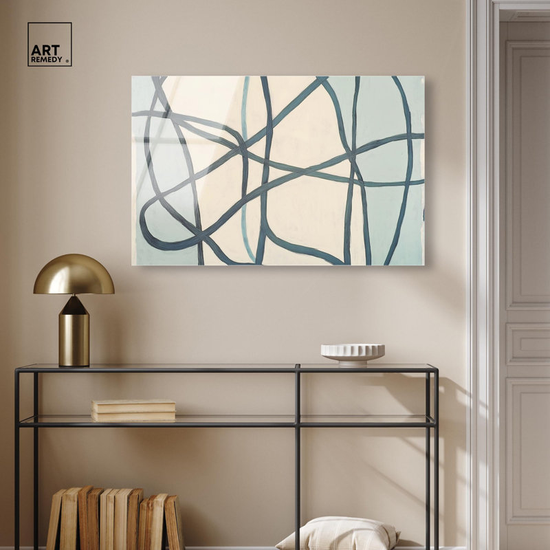 Art mural minimaliste en boucle éternelle II par Art Remedy, prêt à être accroché, H 24 po x l 36 po