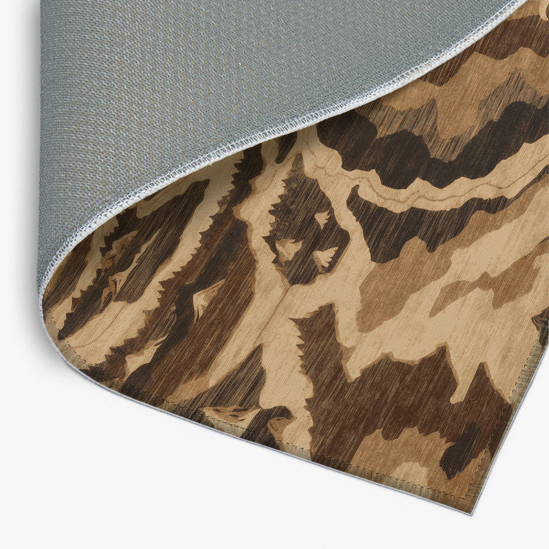 Tapis d'intérieur et d'extérieur brun Nature, Rectangulaire 2 pi x 3 pi