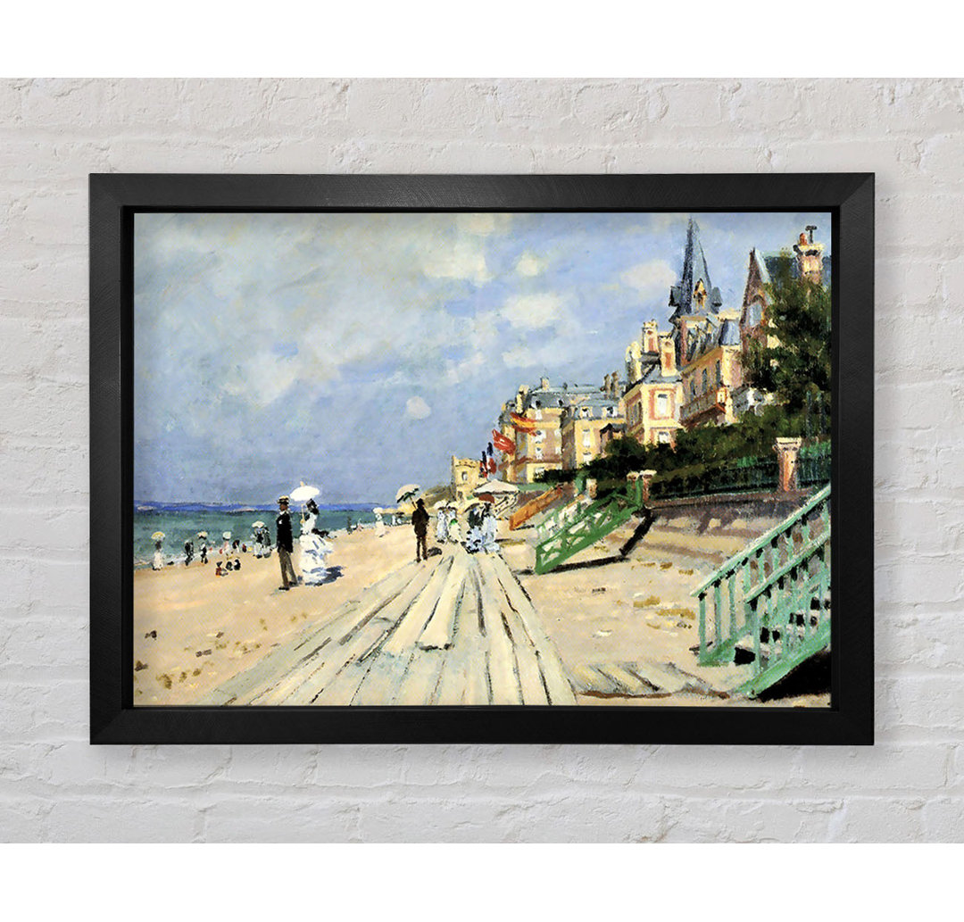 Monet Strand in Trouville - Einzelne Bilderrahmen Kunstdrucke