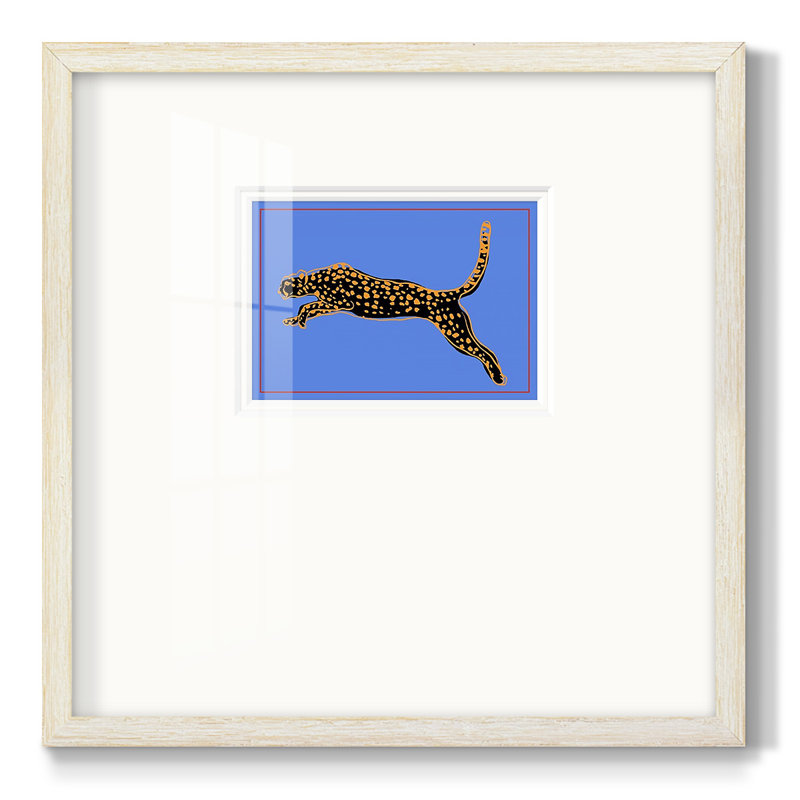 Le léopard sauvage I, impression sur papier, H 17 po x l 17 po x P 1,125 po