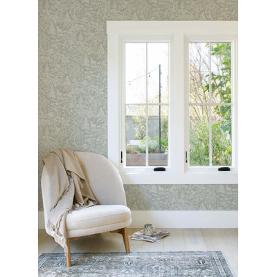 Austin Forest Venture 27 In X 27 Ft Forest Venture Washable Wallpaper Covers About 60 Sqft