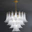 Luminaire suspendu en verre ambré Artisanal - élégance Mid-Century rétro avec détails dorés-1262329800-1262329802-1273539004