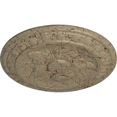 Endurathane Exeter Ceiling Medallion, 17 3/4"OD x 1 1/8"P (Fits Canopies up to 3 1/8"), Hand-Painted Gobi Desert Crackle Finish