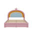 Tiroir de rangement pastel rembourré avec lit plateforme-114328296