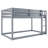 Low Twin Over Twin Bunk Bed, Floor Bunk Bed with Ladder, Solid Wood Twin Bunk Bed for Kids & Juniors, Grey(Expect Arrival Date 2025/11/25)-1588959380