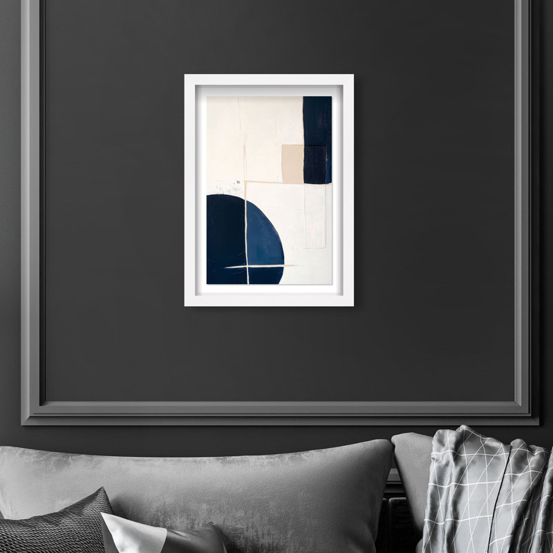 Sunset Serenity I Shadowbox Abstract Print by Oliver Gal, Black Frame, 10 x 15, 16.5"H x 11.5"W, White Frame