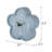 Flower Shaped Analog Wood Quartz Tabletop Clock