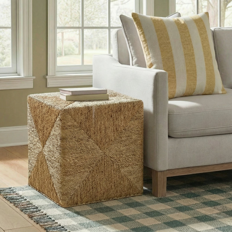 Lana Woven Cube Table