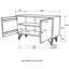 Armoire d'appoint réglable à hauteur réglable de 30 po de hauteur, 40 po de largeur, pour les espaces de vie avec finition et une tablette, 16 po de profondeur, espace idéal
