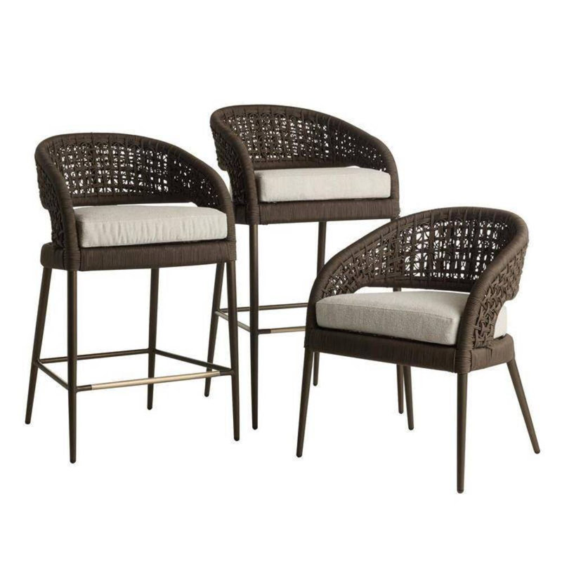 Juri Outdoor Bar Stool, 34.5"