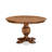 5-Pc Dining Room Set Include a Round Table and 4 Burgundy Polyester Fabric Upholstered Chairs with Button-Tufted Back, Antique Walnut-1496369328-1496369330-1507474121