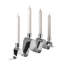 Lustre Hilara nickel argenté à 4 brûleurs