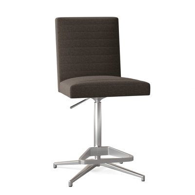 Uma Upholstered Adjustable Height Counter Stool with Metal Frame