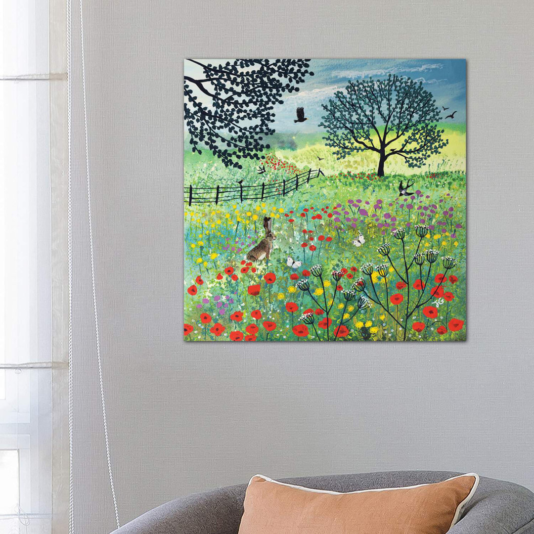 In Summer Meadow by Jo Grundy - Wrapped Canvas Painting Print