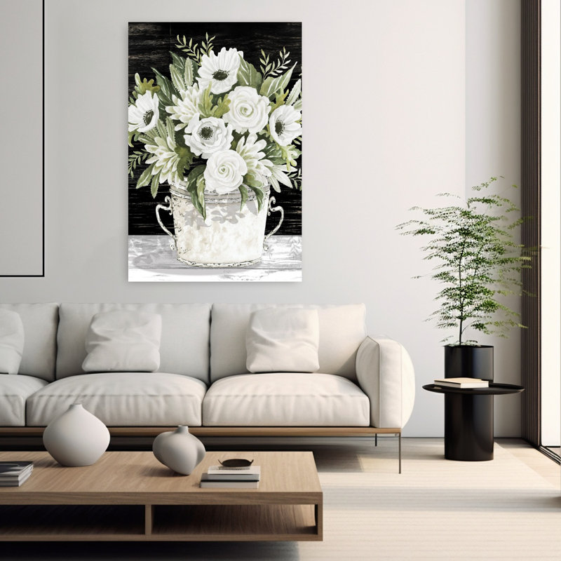 Art floral contemporain fabuleux, H 60 po x l 40 po