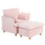Velours côtelé 1 place avec coussins décoratifs - Conçoit un espace confortable pour la maison rose et rose, convient au salon, à la chambre à coucher et au coin-repas-87881875-87881882