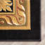 Tapis oriental noir / beige tissé à la machine Colindale-20238827