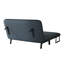 Fauteuil-lit convertible de 55 po, canapé-lit à trois volets avec dossier et coussin réglables, canapé-lit de loisirs avec structure en fer robuste pour la maison et le bureau, fauteuil-lit confortable