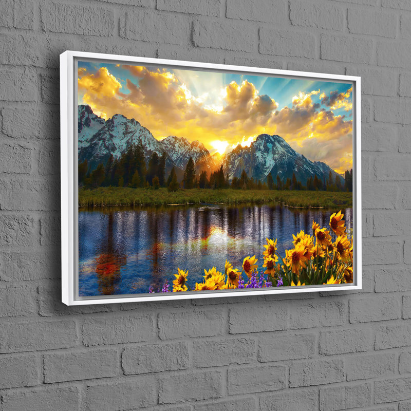 Print on Canvas, 40 cm H x 60 cm W, Framed Print without Mat, White
