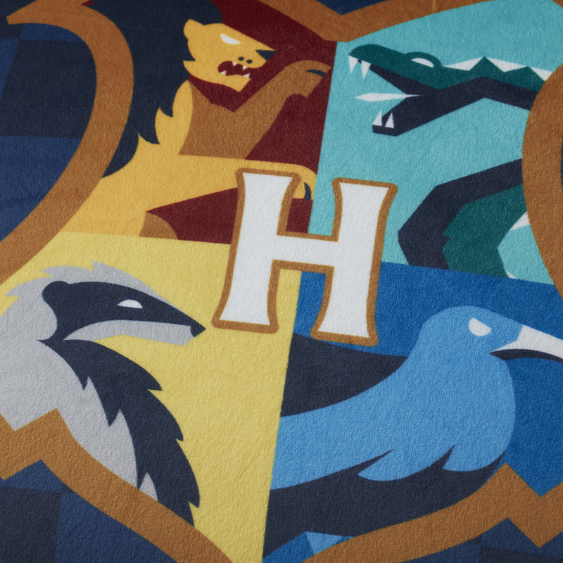 Ensemble de 2 coussins pour lit pour enfant avec housse de coussin amovible Harry Potter Poudlard