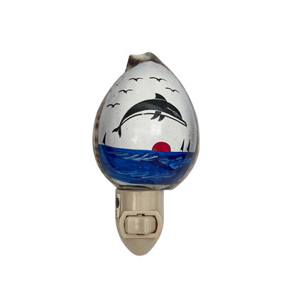 Painted Dolphin LED Night Light