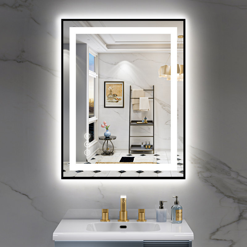 Miroir de salle de bain Matte, 36 po x 28 po, Rectangulaire