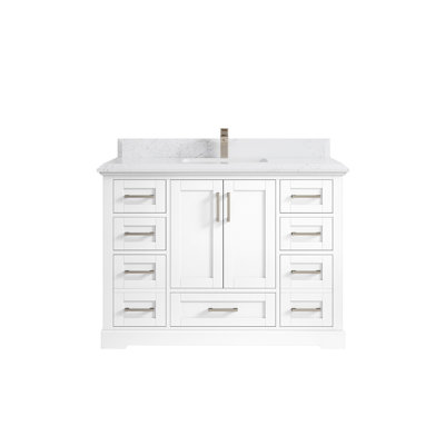 Esin 48'' Single Bathroom Vanity with Quartz Top