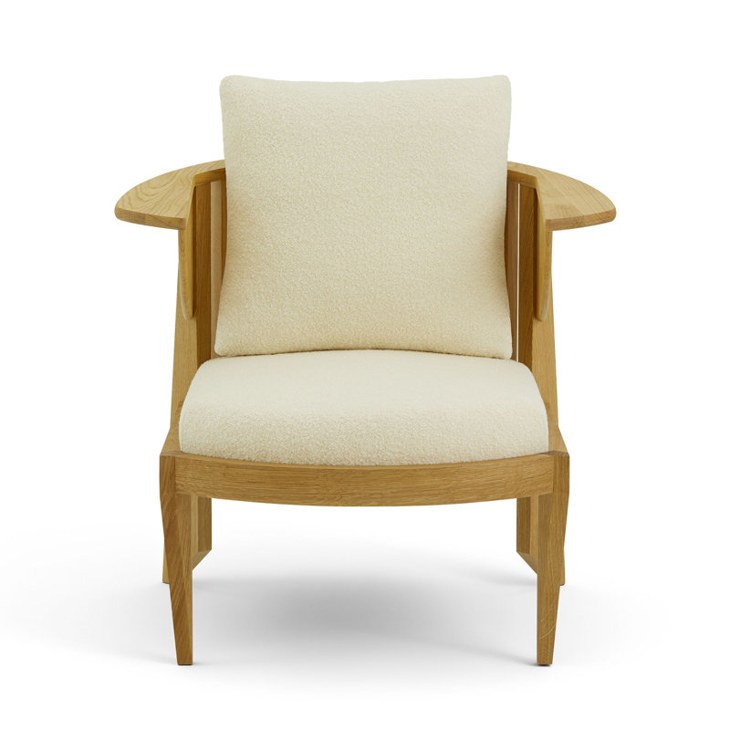 Frank Lloyd Wright Rockford Chair, Natural Oak