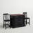 Diamondback Solid Wood Top Kitchen Island Set-784979230