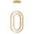 Olmead 1 - Light Gold LED Unique/Statement Pendant