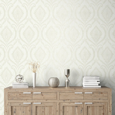 Estelle Damask Luxury Vinyl Wallpaper