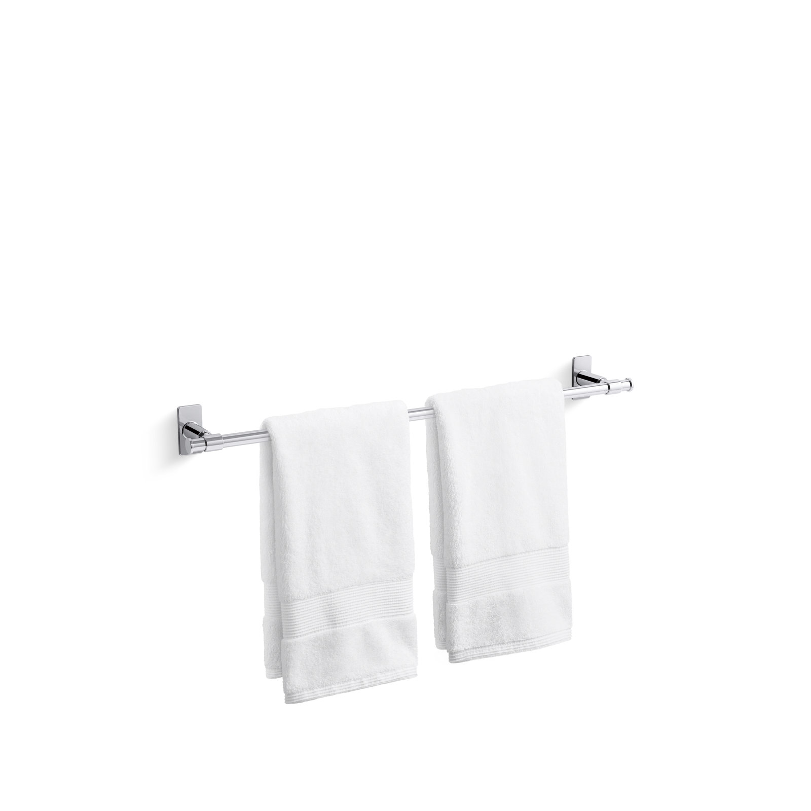 Castia by Studio McGee Towel Bar, Polished Chrome, 2.5" H x 24" W x 3.25" D
