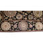 Tapis noir / beige / brun en laine noué à la main de conception unique 5 pi 9 po x 8 pi 9 po New Age