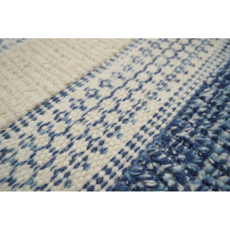 Munar Striped Wool Hand Woven Area Rug, Rectangle 160 x 230cm