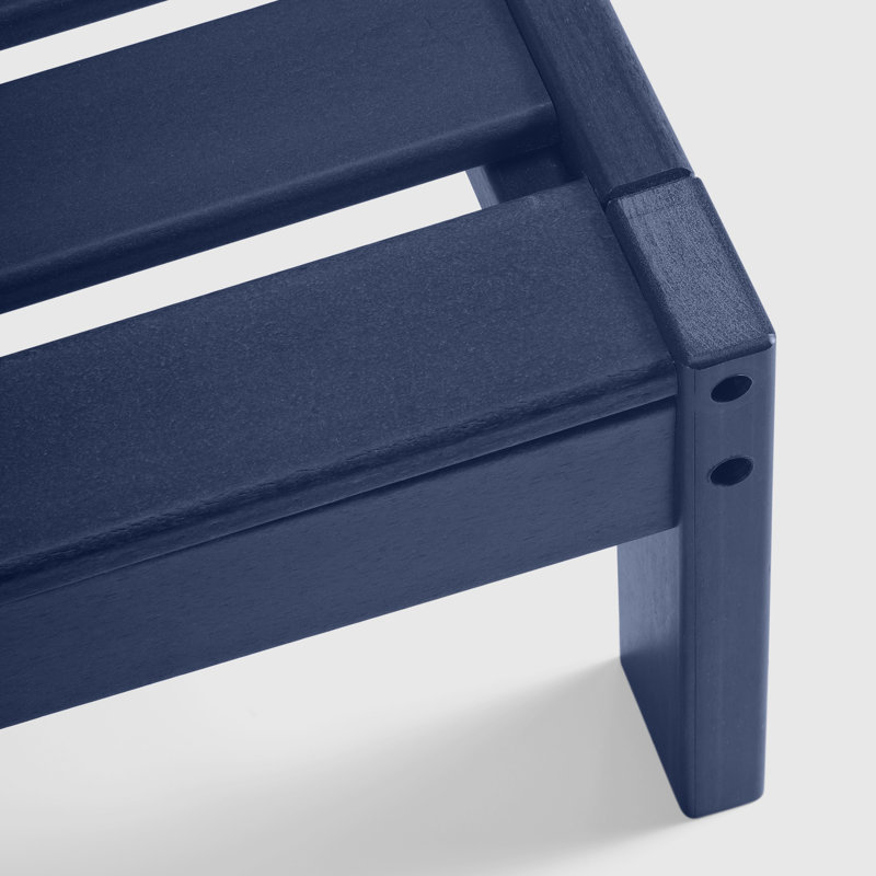 Deep Seating Right Arm Chair With Cushions, Yellow, Navy Blue