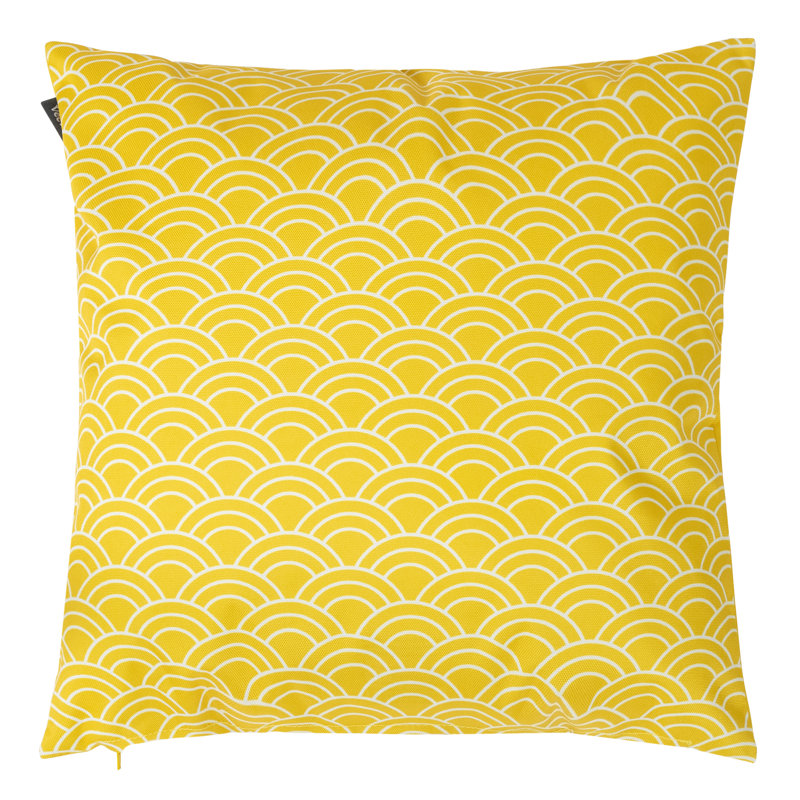 Deck Stripe Indoor-Outdoor Cushion, Ochre Yellow