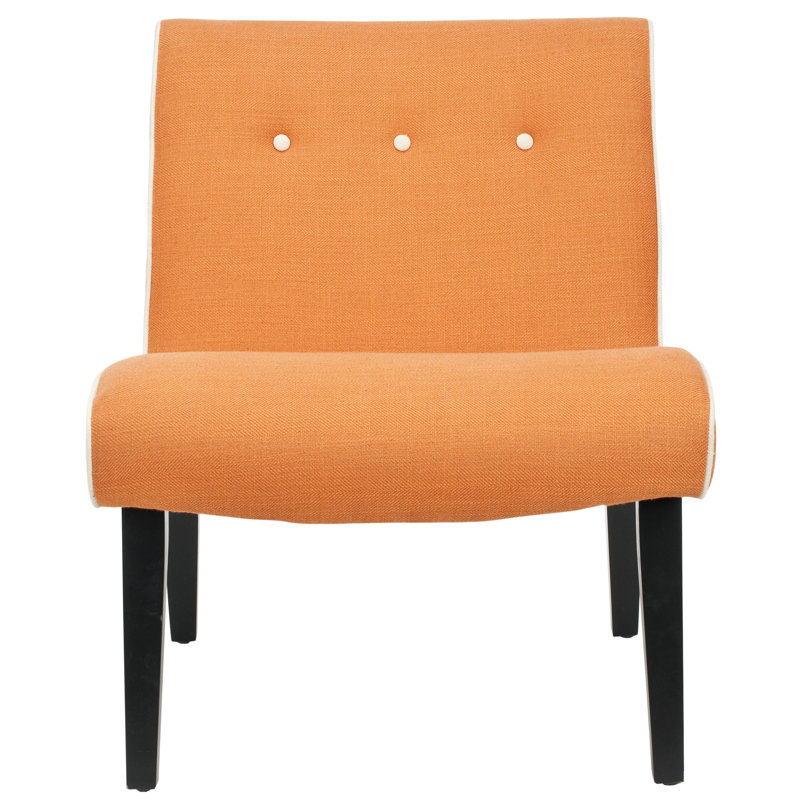 Fuse Upholstered Slipper Chair, Orange