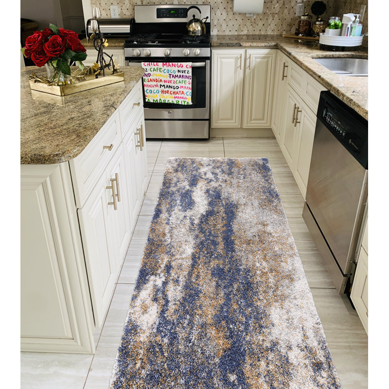Alleyton Performance Abstract Indoor Rug, Runner 2'2" x 6'