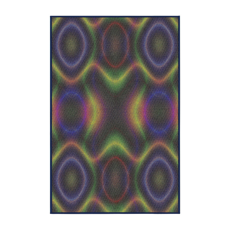 Polka Dots Indoor Rug, Rectangle 5' x 7'