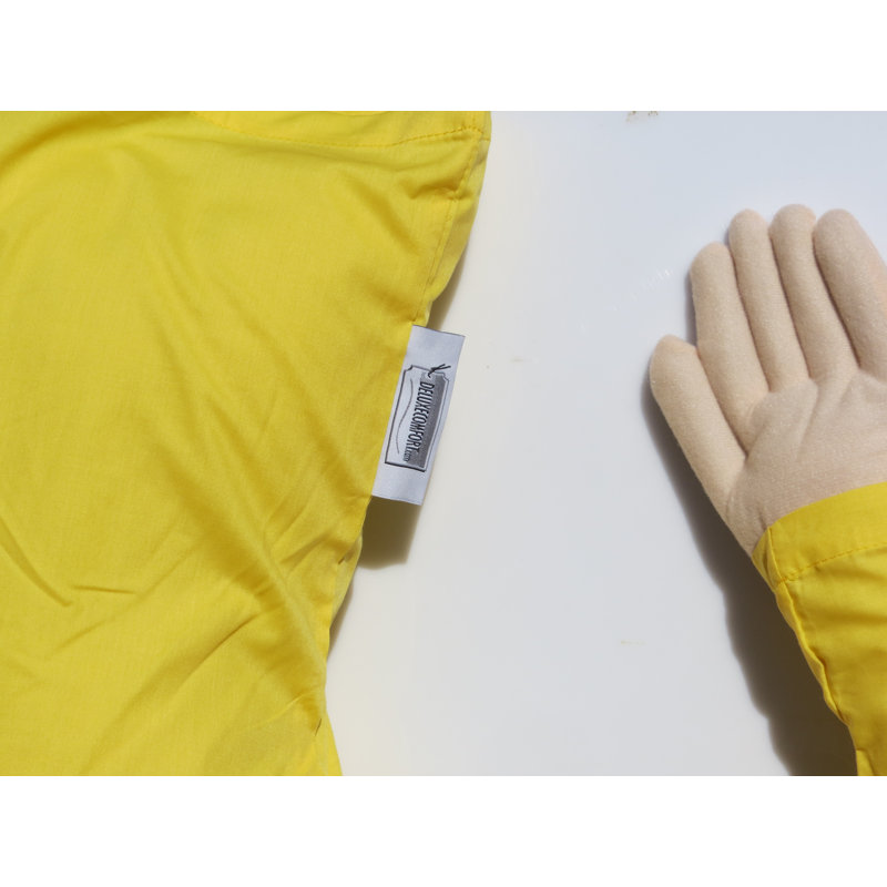 Coussin en coton Boyfriend, Jaune