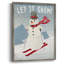 Let It Snow, reproduction encadrée - bois massif-537652718