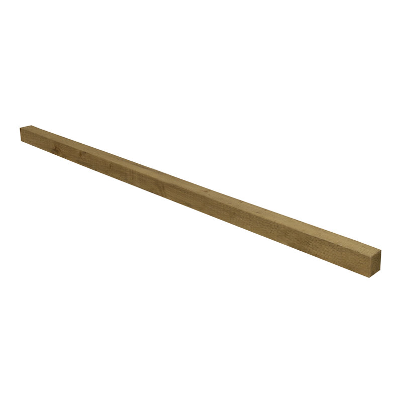 Forest Garden Wood Line Post for Posts, 210cm H x 7.5cm W x 7.5cm D