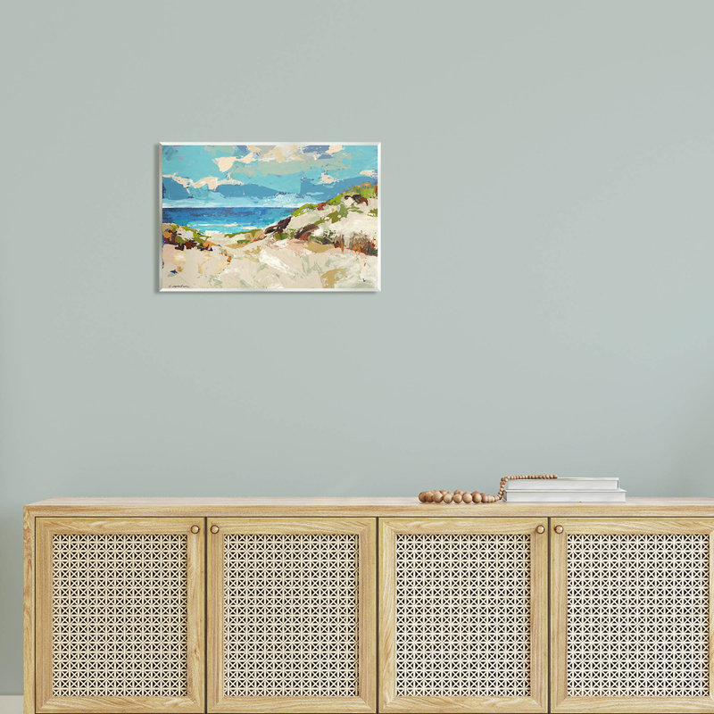 Abstrait, ciel de plage abstrait, art giclée par Trevor Copenhaver, H 13 po x l 19 po x P 1,5 po, Plaque murale